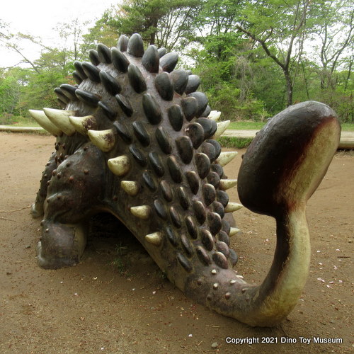 水戸市森林公園のアンキロサウルス