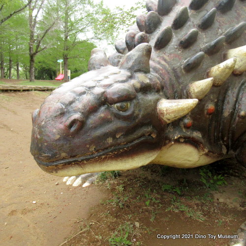 水戸市森林公園のアンキロサウルス