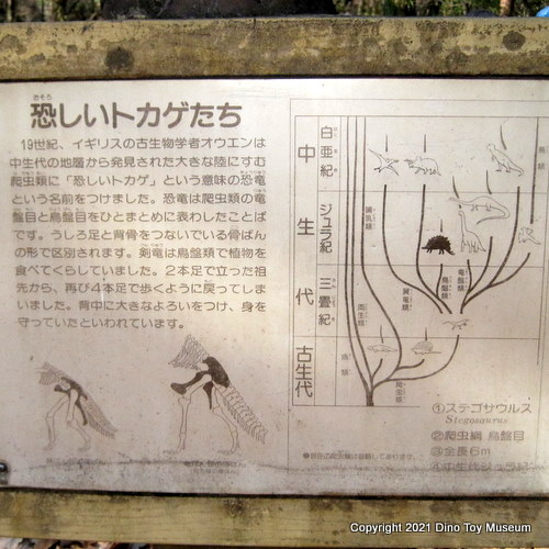 埼玉県こども動物自然公園のステゴサウルス