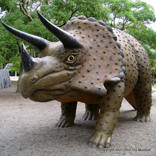豊橋総合動植物公園　自然史博物館　のんほいパークのトリケラトプス